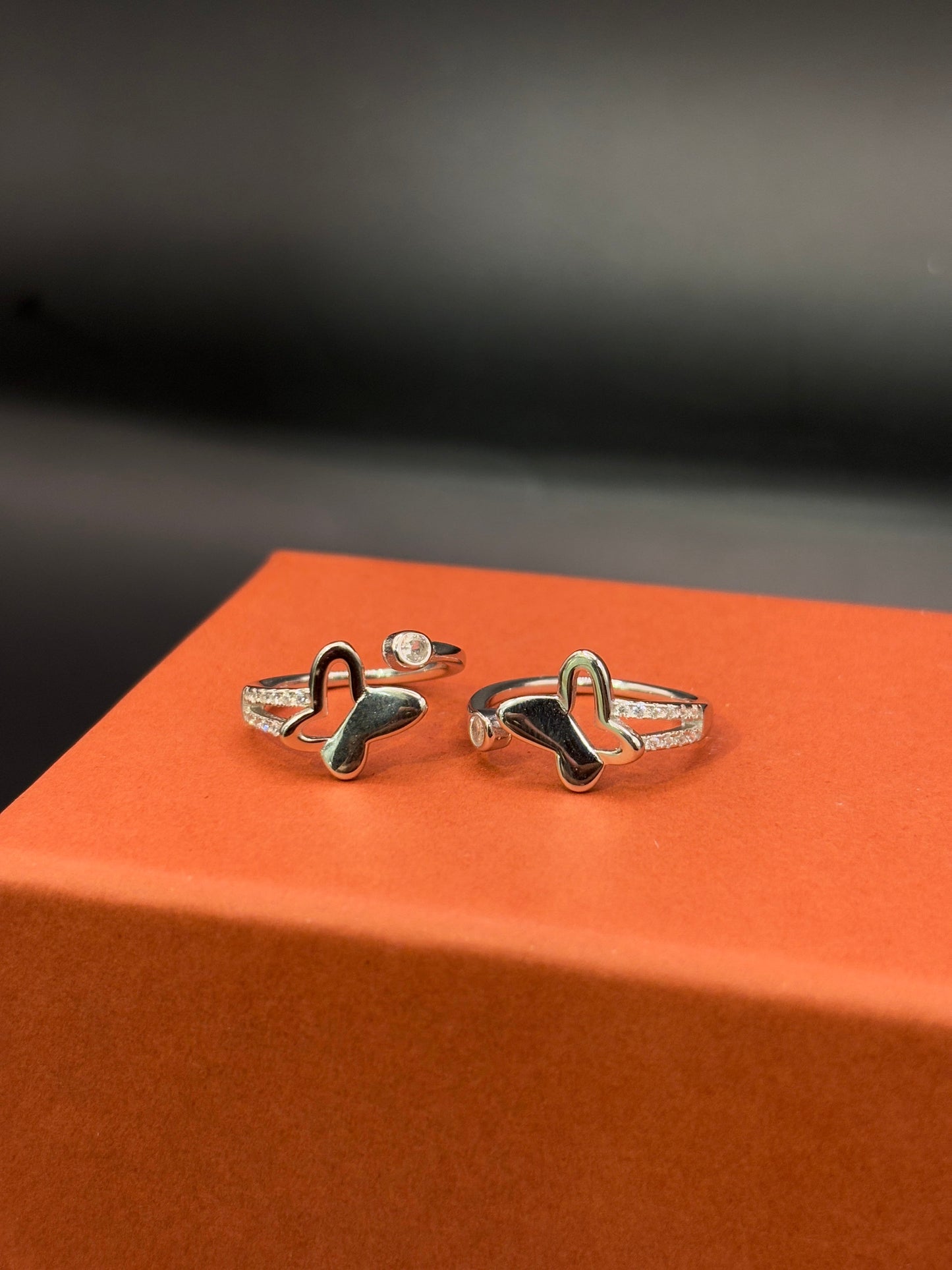 Elegant Butterfly Toe Ring in 925 Sterling Silver - Adjustable TISA Silver Elegance