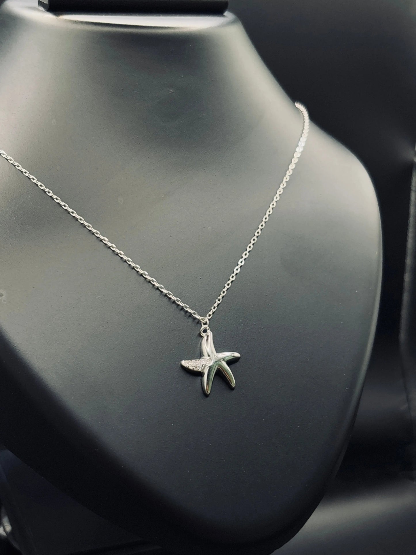 Sterling Silver Starfish Necklace — Ocean-Inspired Elegance TISA Silver Elegance