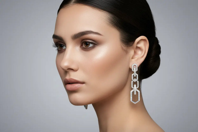 Earrings - TISA Silver Elegance