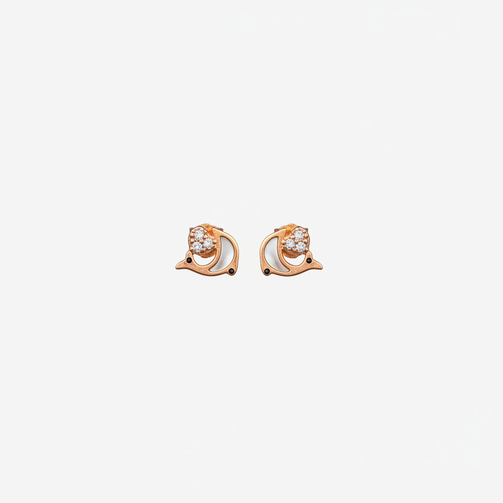 Minimal Spiral Pearl Stud Earring in Silver TISA Silver Elegance