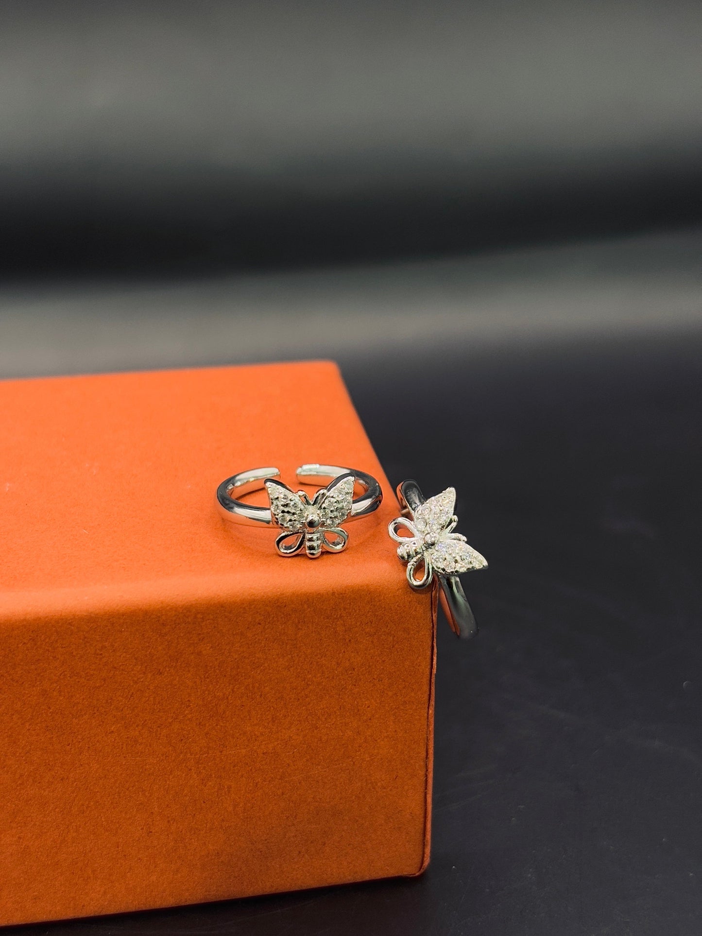 Adjustable Sterling Silver Butterfly Toe Ring TISA Silver Elegance