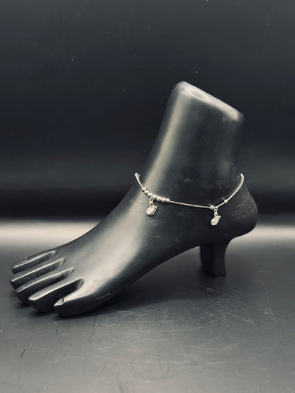 Elixir Swan Anklet in Sterling Silver TISA Silver Elegance