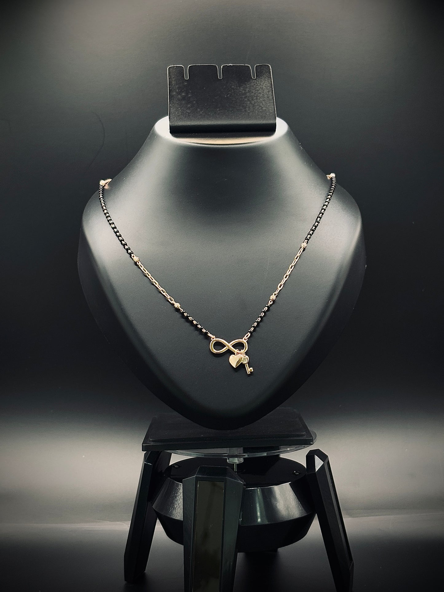 Infinity Mangalsutra — 925 Silver Rose Gold Eternal Love Pendant