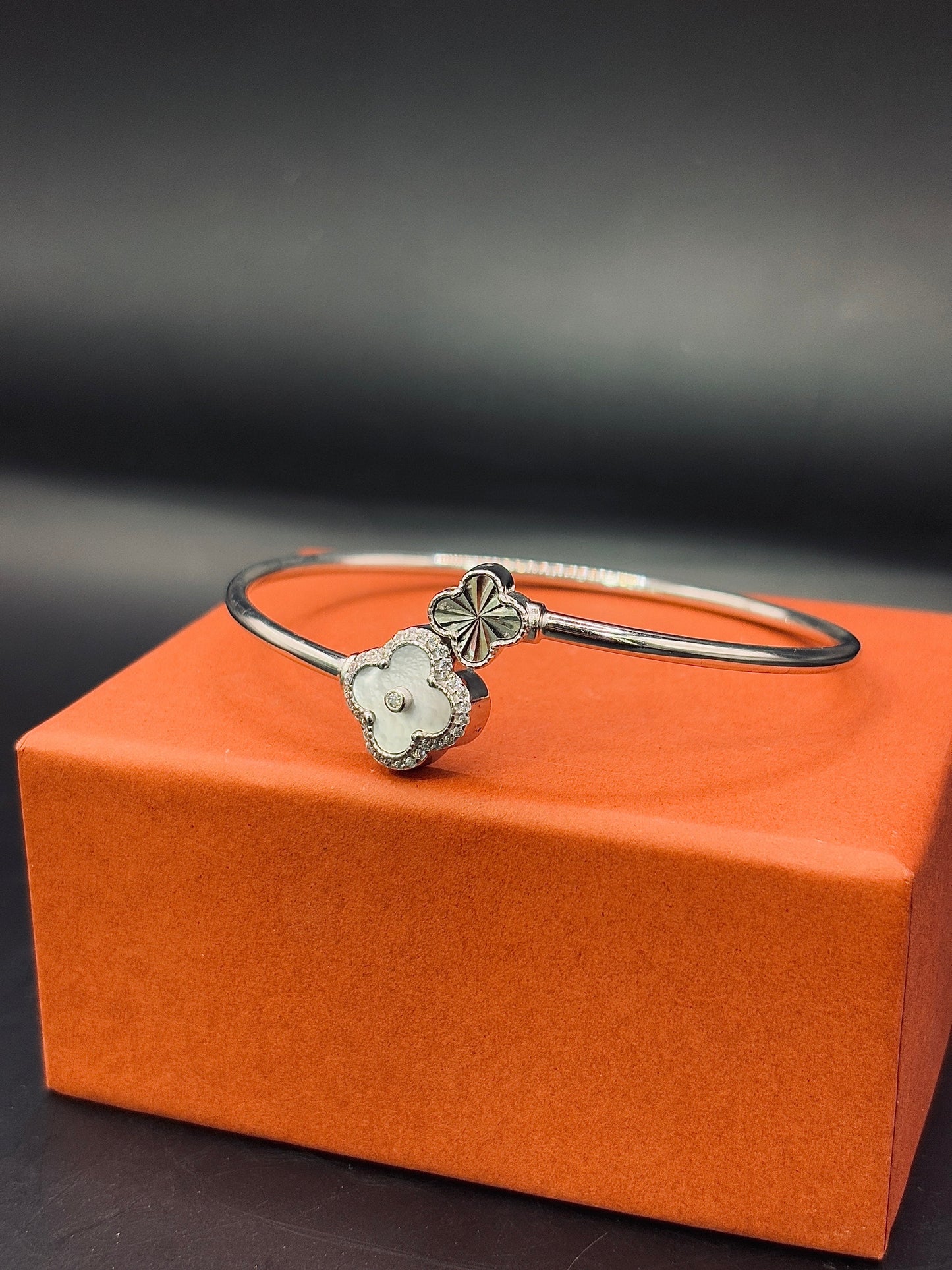 Sterling Silver Van Cliff Flexible Bangle TISA Silver Elegance