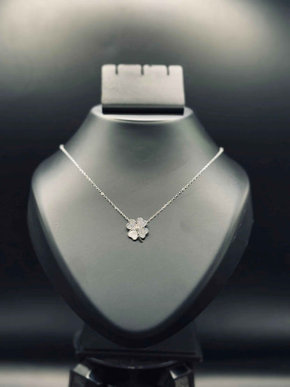 Lucky Leaf Clover Pendant Necklace — Symbol of Fortune & Grace