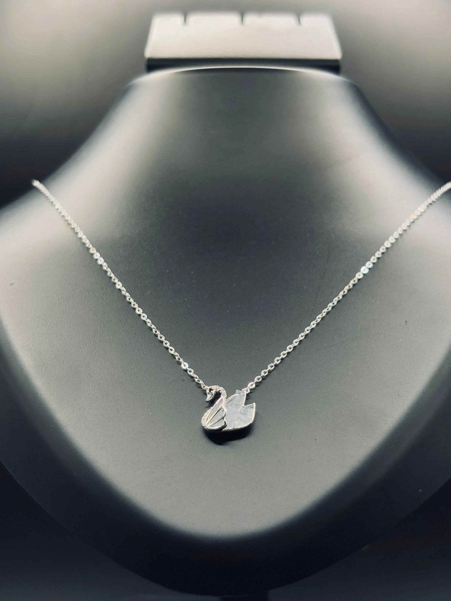 Sparkling Silver Beloved Swan Necklace — A Symbol of Eternal Love