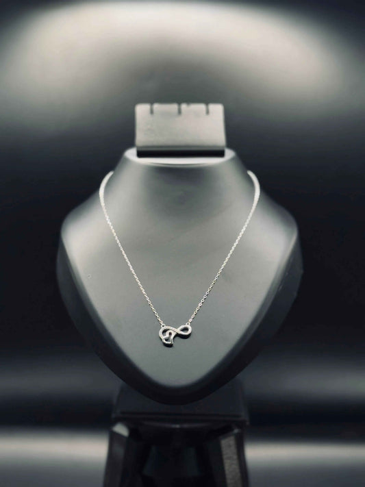 Sparkling Silver Infinity Love Necklace — Timeless Symbol of Forever