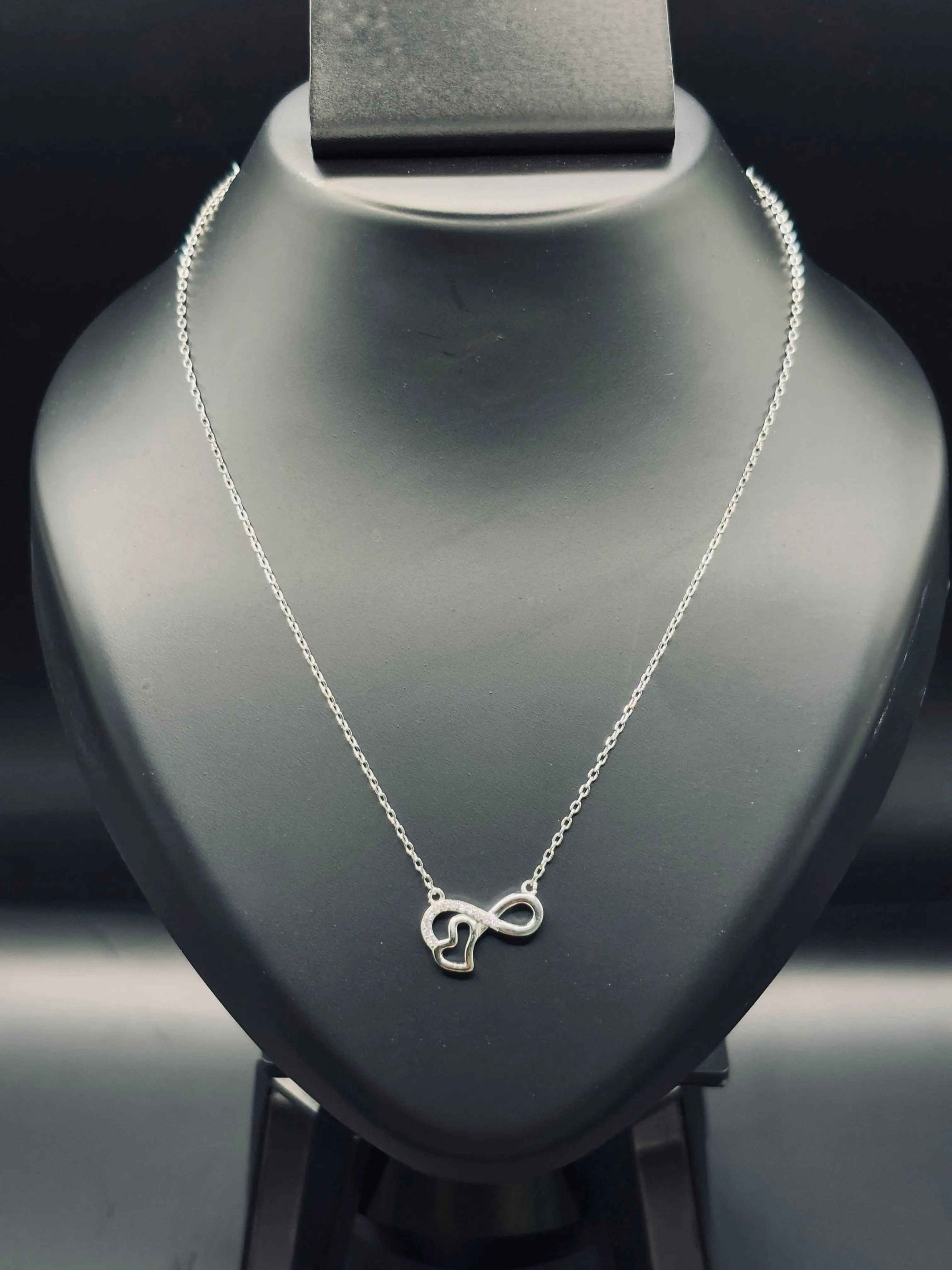 Sparkling Silver Infinity Love Necklace — Timeless Symbol of Forever