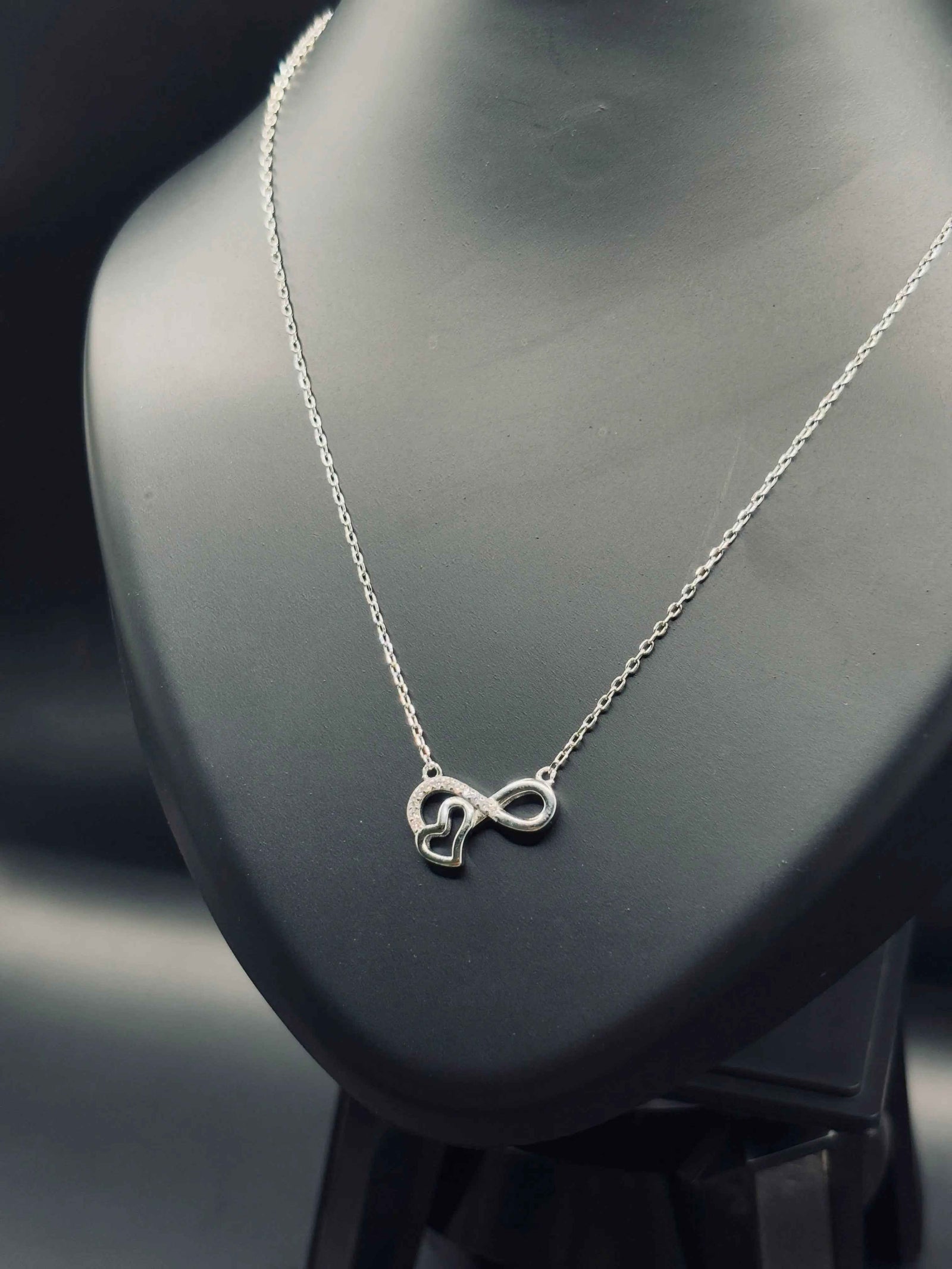 Sparkling Silver Infinity Love Necklace — Timeless Symbol of Forever