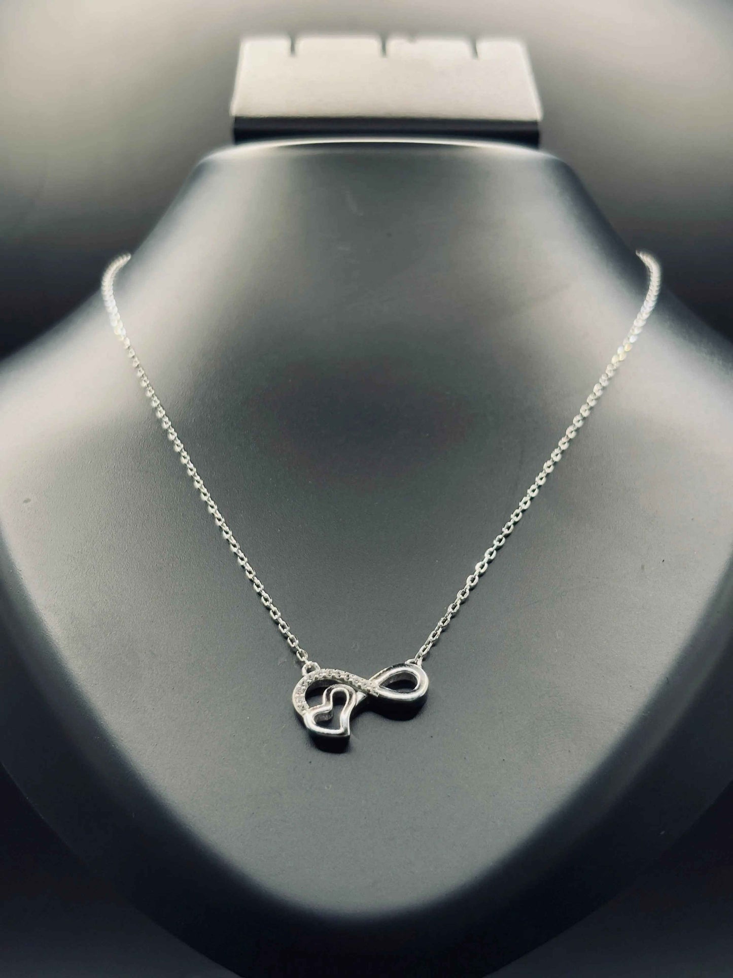 Sparkling Silver Infinity Love Necklace — Timeless Symbol of Forever