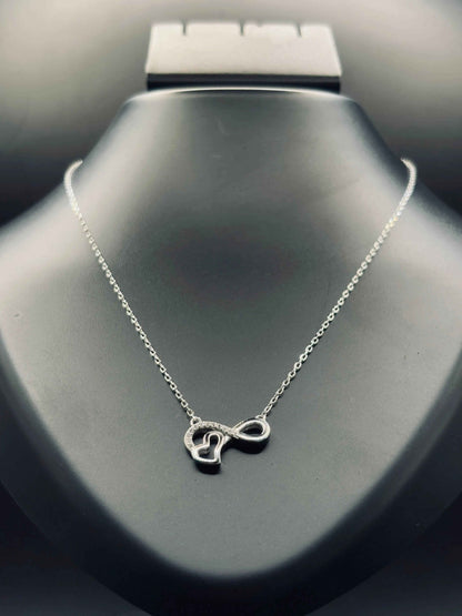 Sparkling Silver Infinity Love Necklace — Timeless Symbol of Forever
