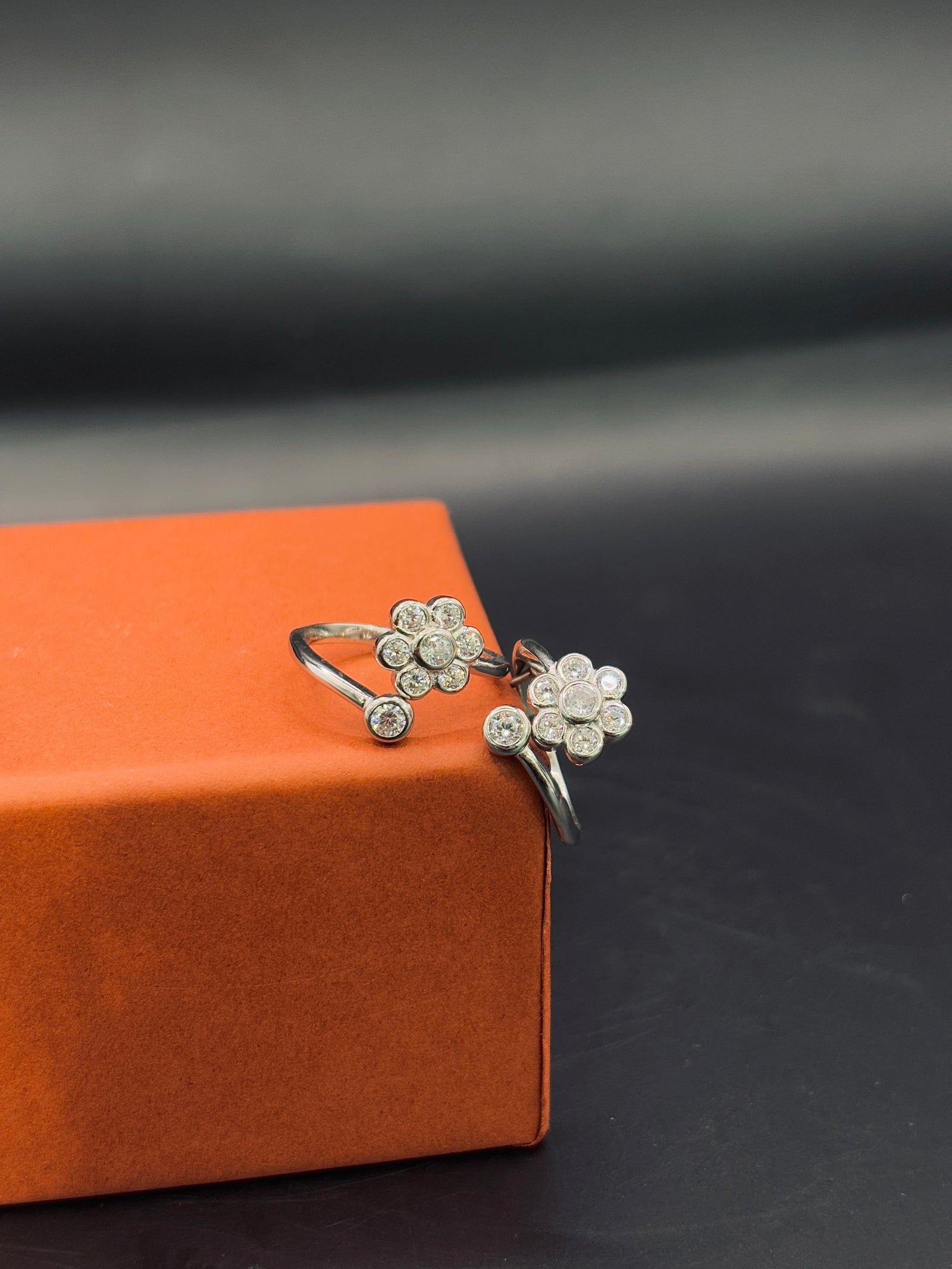 Delicate Blossom Toe Ring in 925 Sterling Silver - Adjustable TISA Silver Elegance