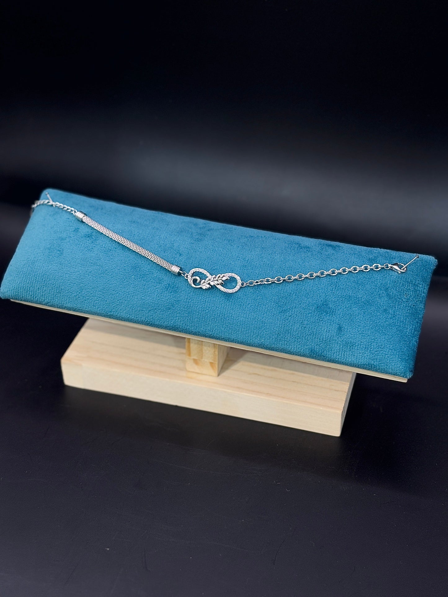 Sterling Silver Bolo Bracelet with Infinity Symbol TISA Silver Elegance