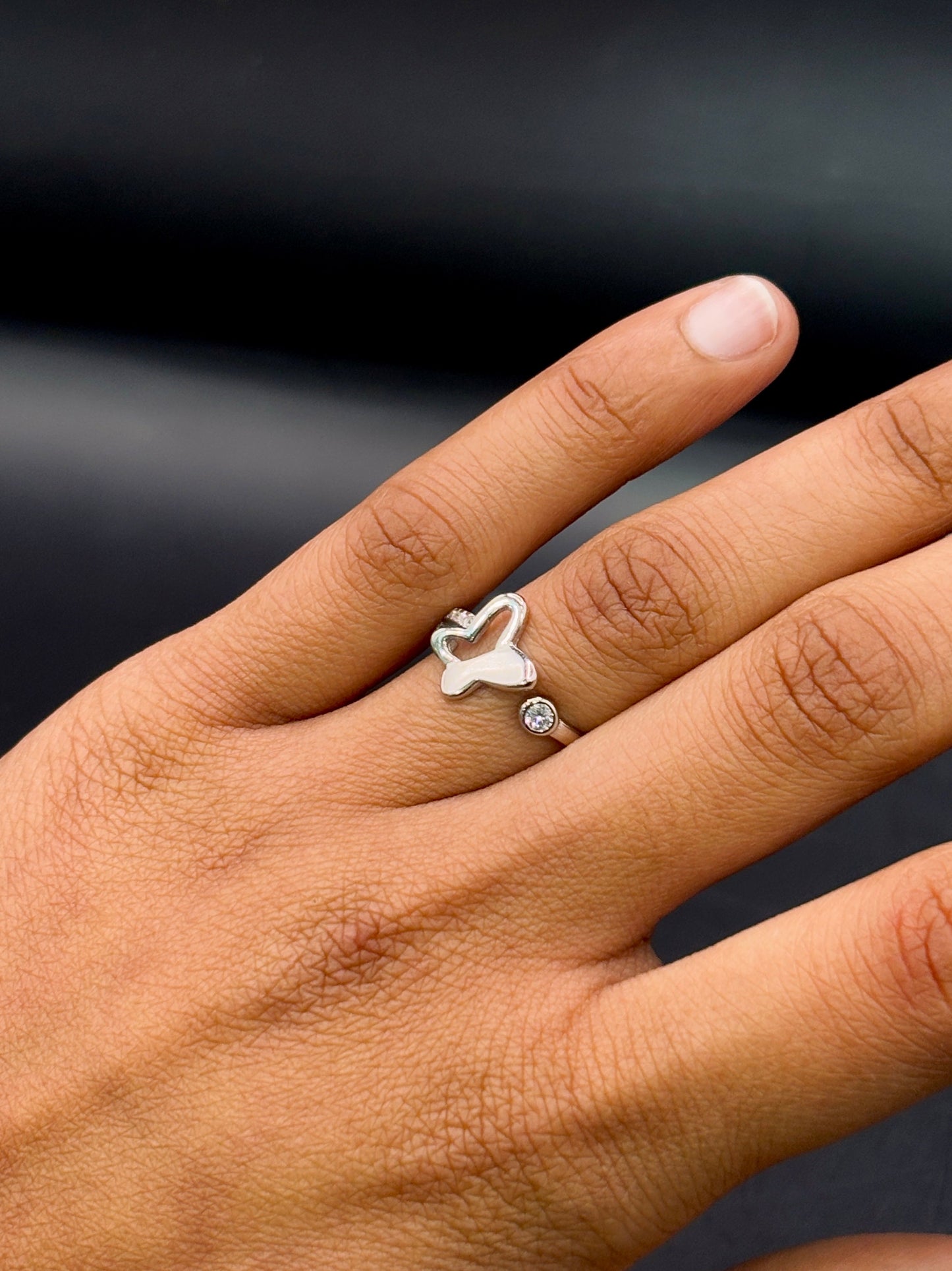 Sterling Silver Butterfly Ring TISA Silver Elegance