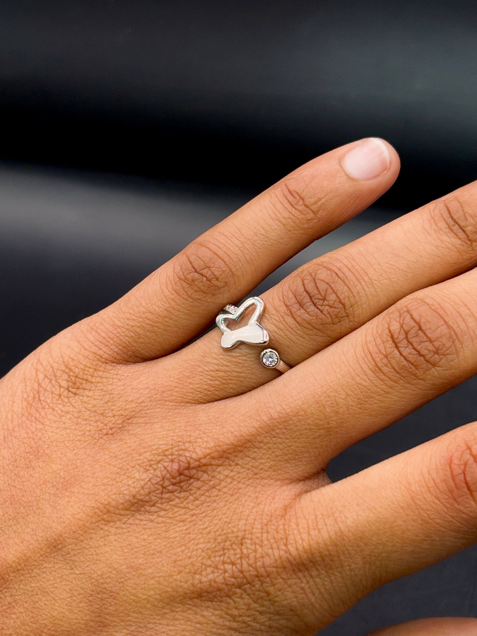 Sterling Silver Butterfly Ring TISA Silver Elegance