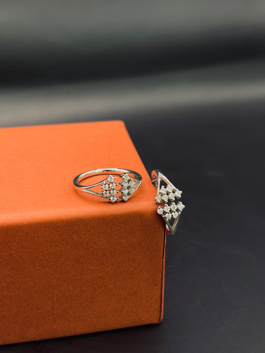 Sparkling CZ Stone Toe Ring in 925 Sterling Silver - Adjustable TISA Silver Elegance