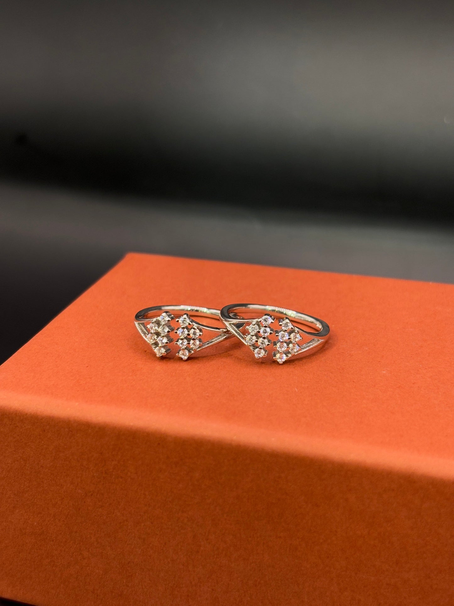 Sparkling CZ Stone Toe Ring in 925 Sterling Silver - Adjustable TISA Silver Elegance