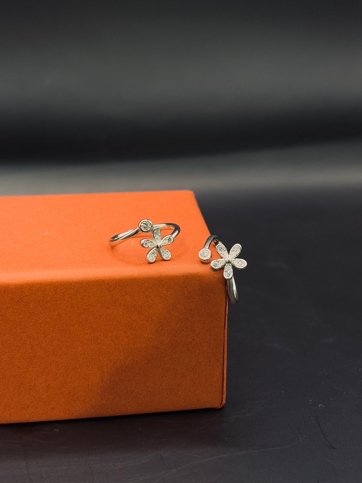 Classic Bloom Floral Toe Ring in 925 Sterling Silver - Adjustable TISA Silver Elegance