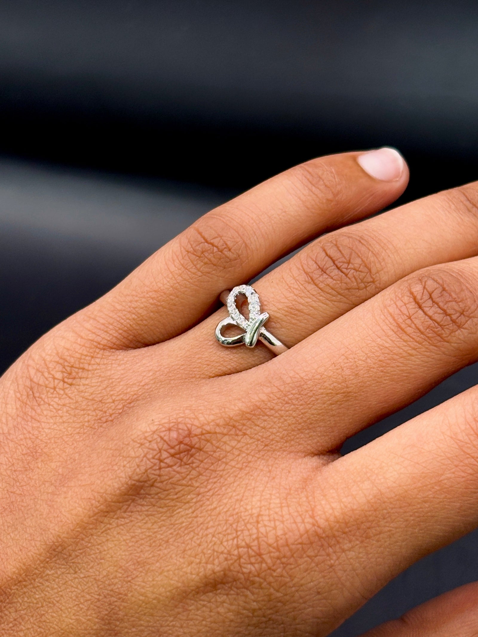 Sterling Silver Half Butterfly Ring TISA Silver Elegance