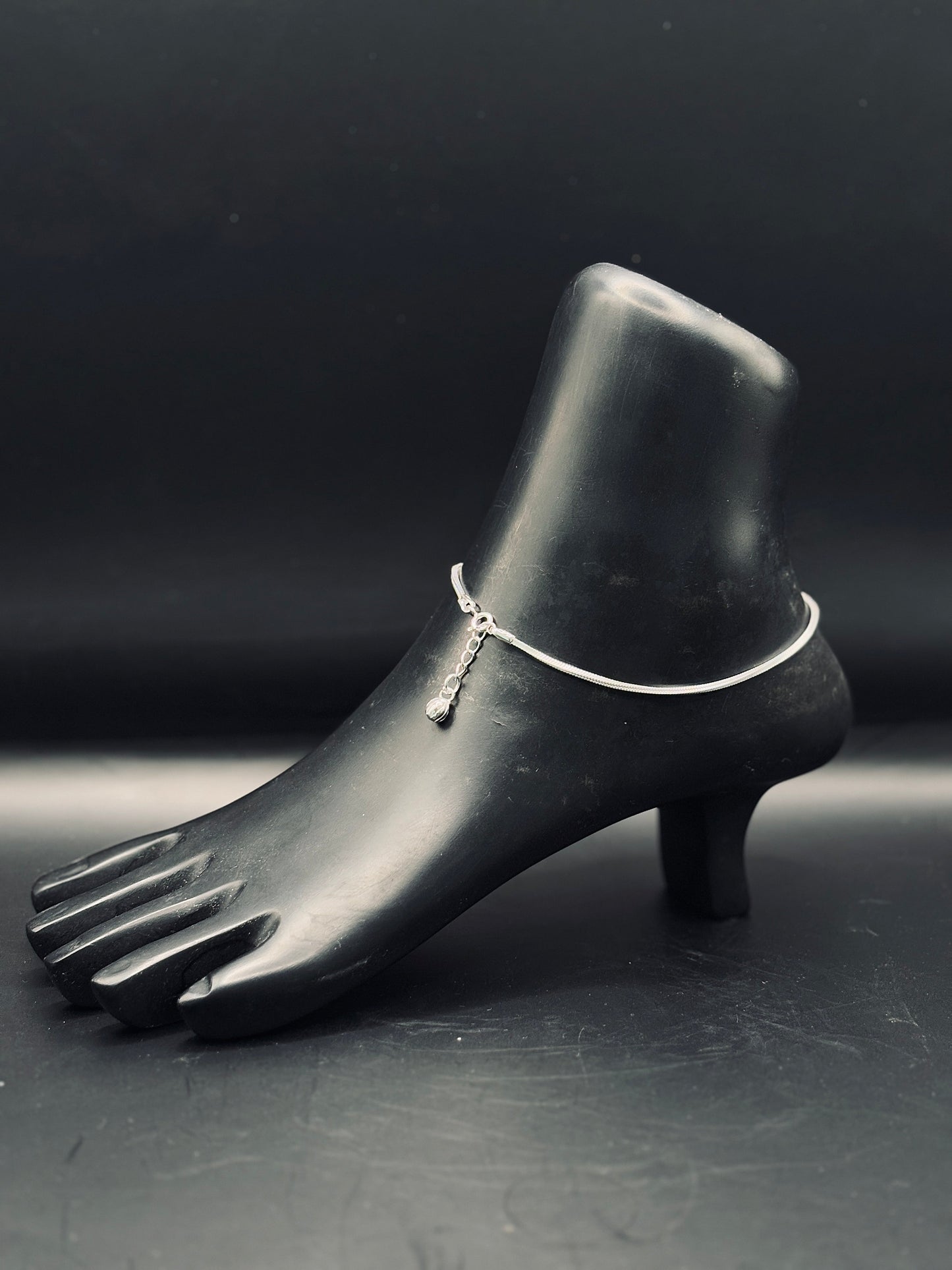 Sterling Silver Imported Snake Chain Anklet TISA Silver Elegance