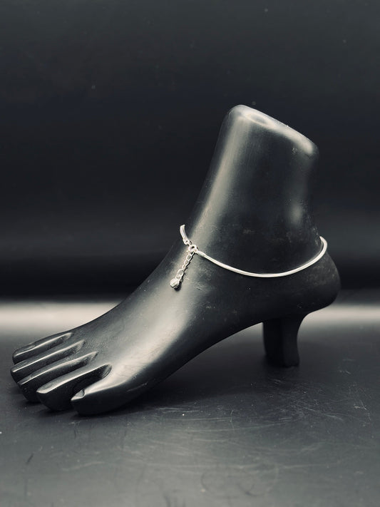 Sterling Silver Imported Snake Chain Anklet TISA Silver Elegance