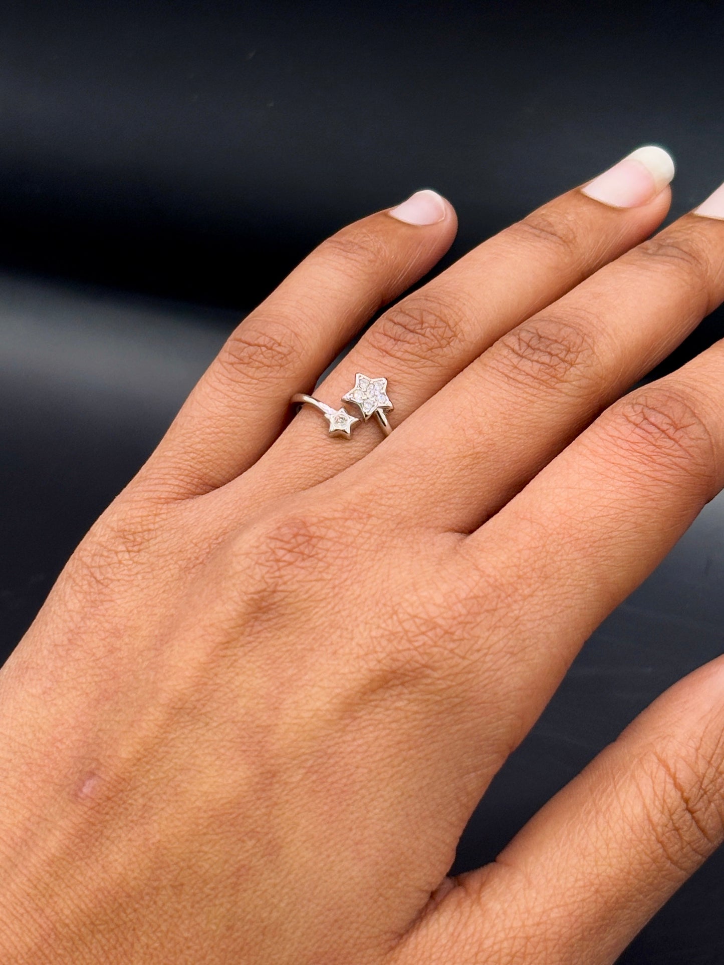 Sterling Silver Two Star Ring TISA Silver Elegance