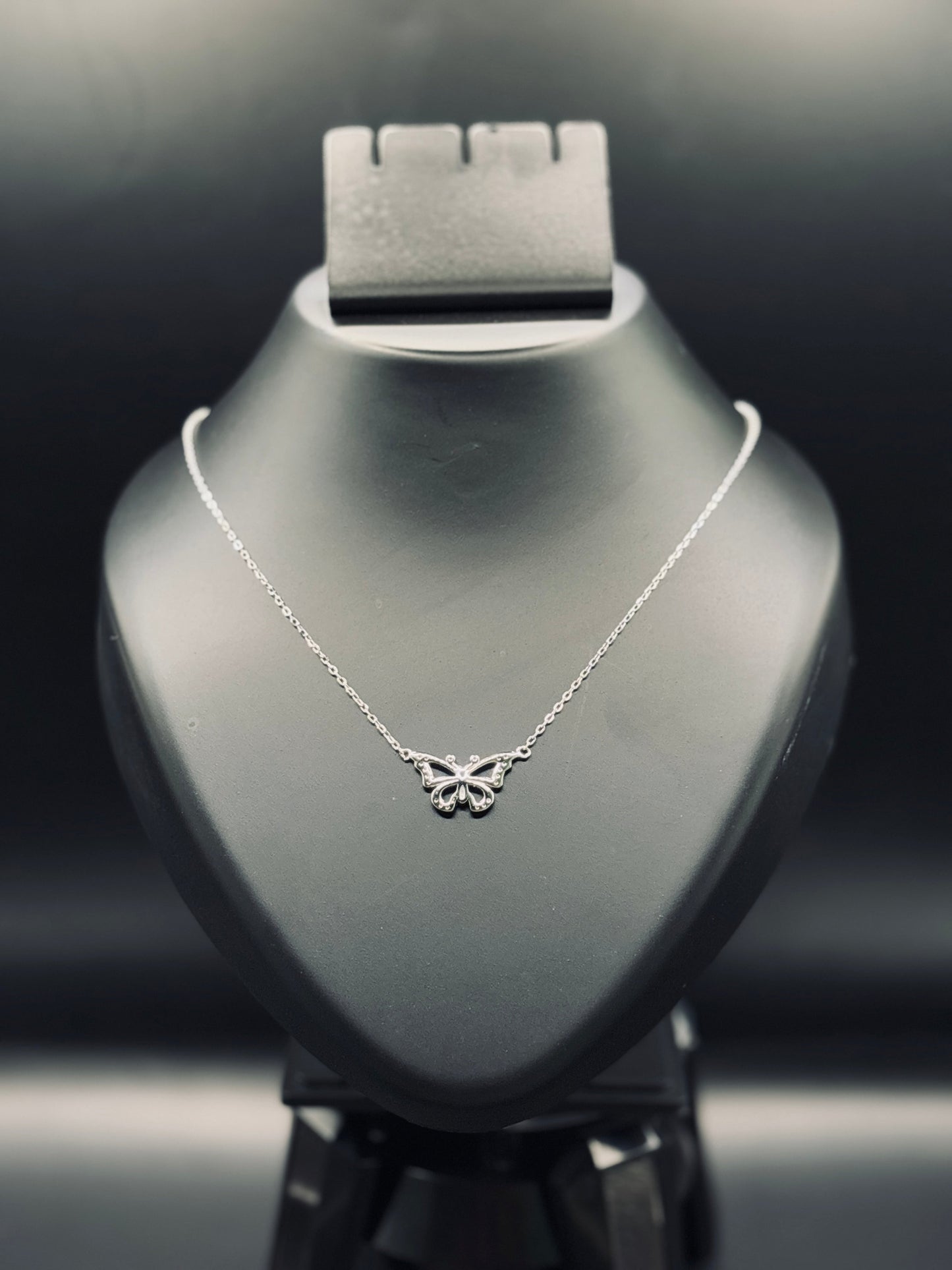 Sterling Silver Korean Butterfly Necklace — Minimal Grace & Modern Elegance TISA Silver Elegance