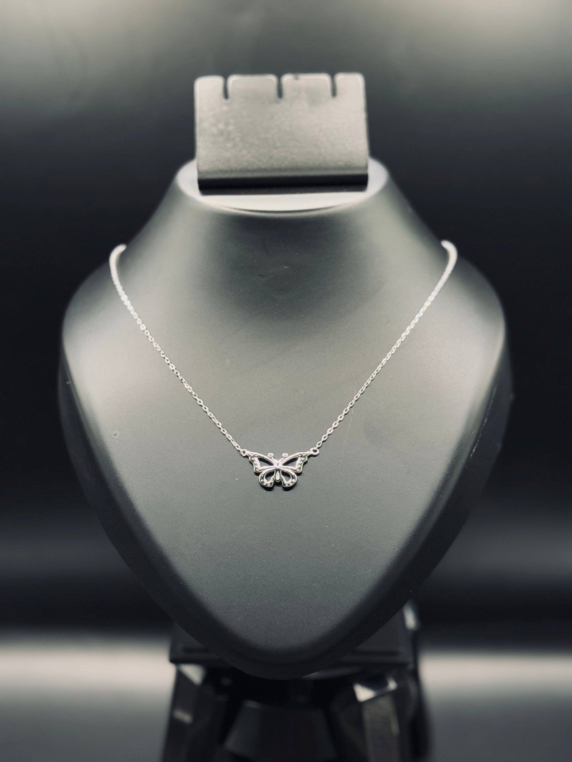 Sterling Silver Korean Butterfly Necklace — Minimal Grace & Modern Elegance TISA Silver Elegance