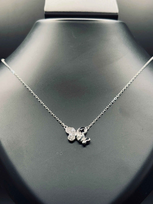 Sterling Silver Butterfly Necklace — Graceful Symbol of Transformation