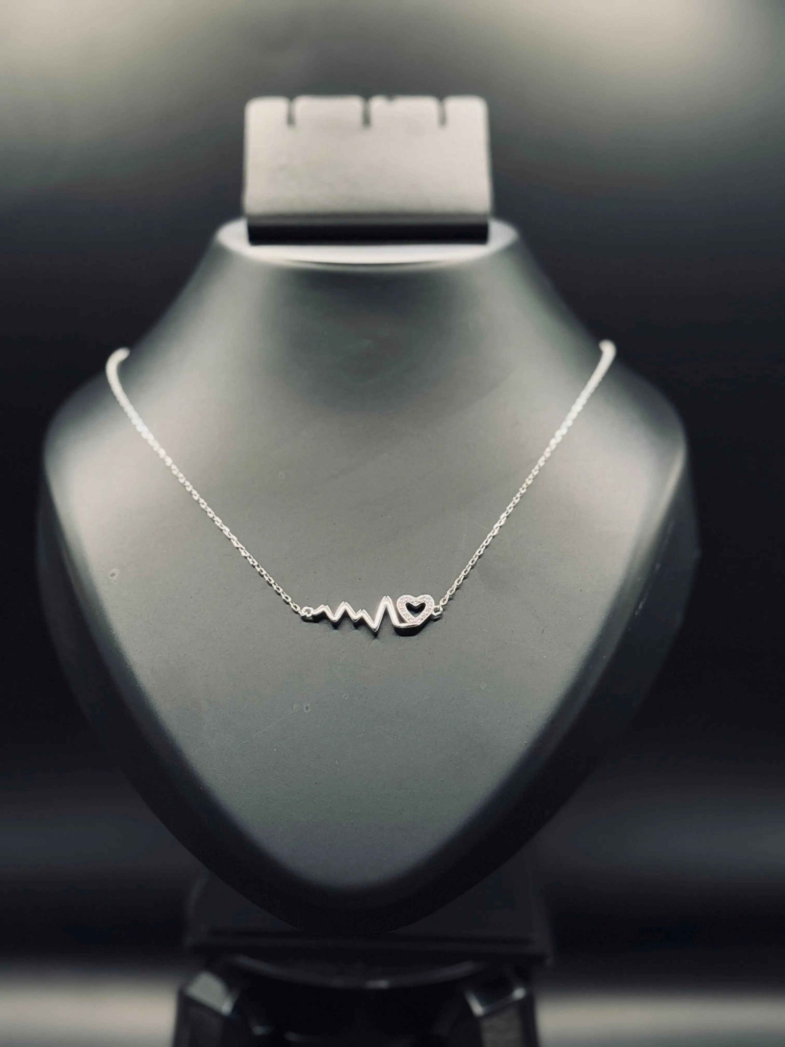 Sterling Silver Lifeline Heart Necklace — A Symbol of Love & Strength