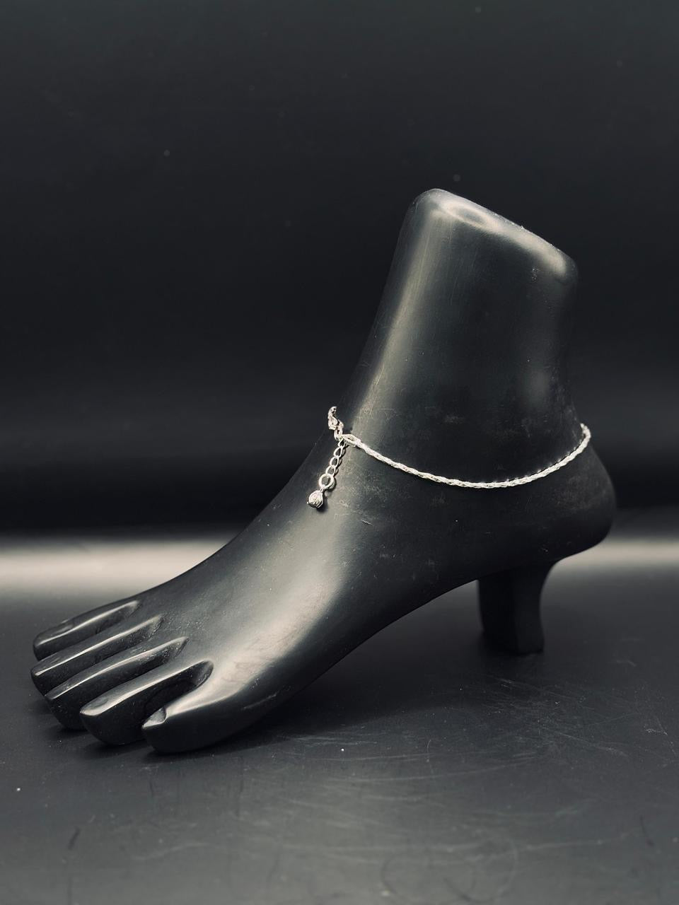 Sterling Silver Singapore Anklet TISA Silver Elegance